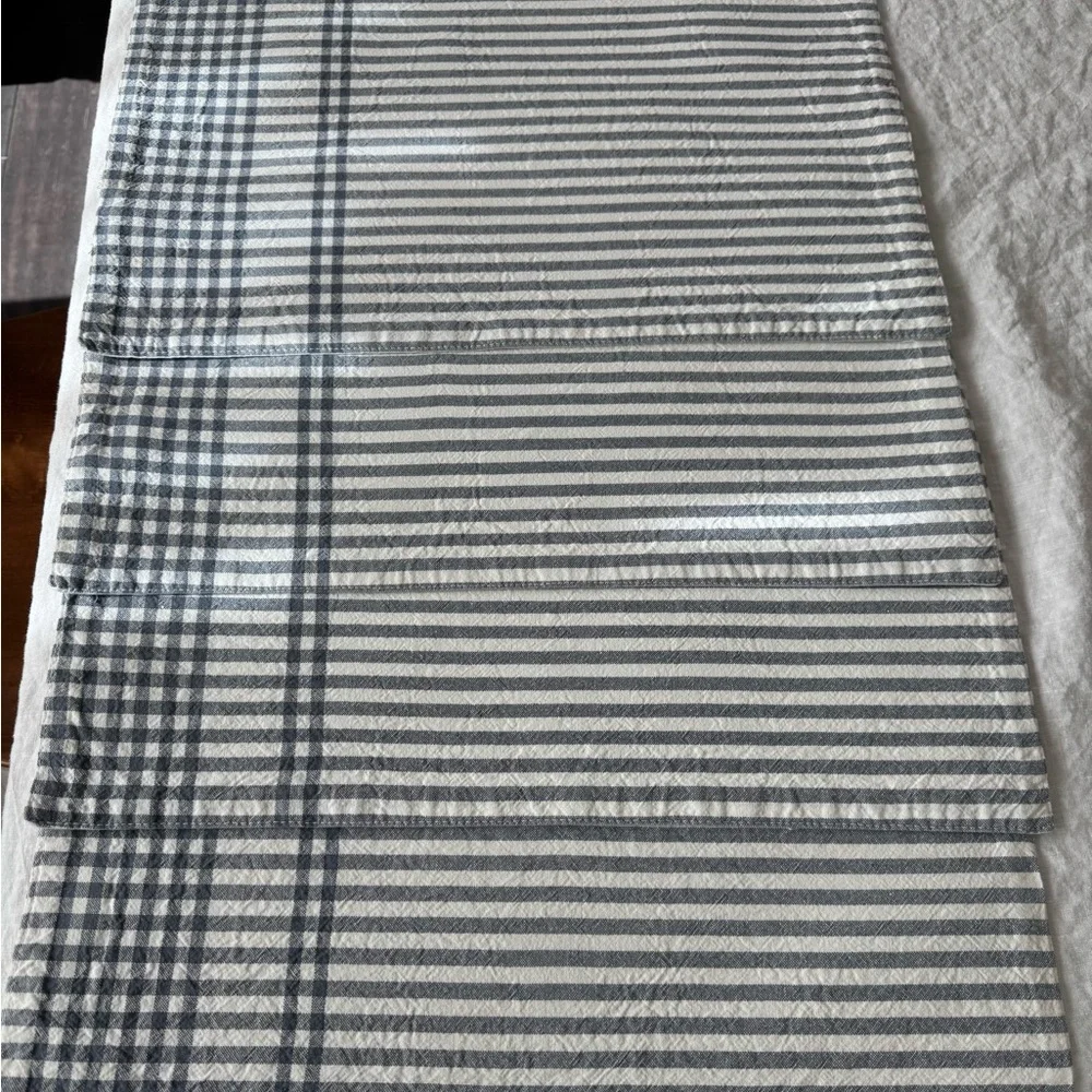 Hearth & Hand Ticking Stripe Placemats Set of 4 EUC Modern Farmhouse Table Deco